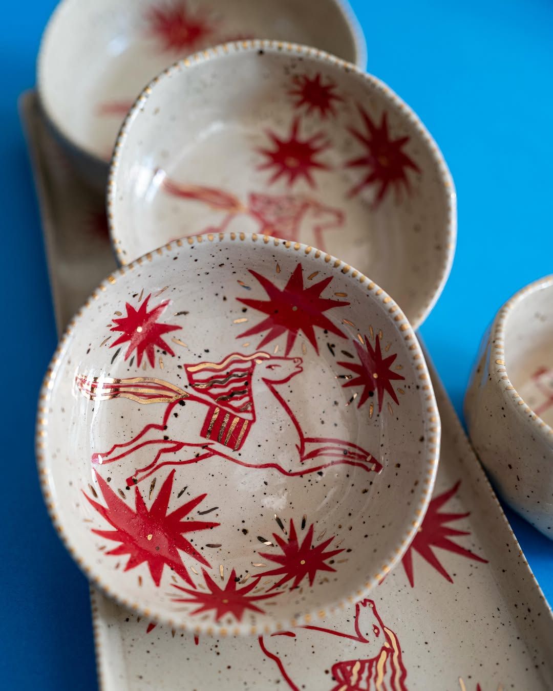 Folk Star Dishes — handmade ceramic, Ceramic Pot Station