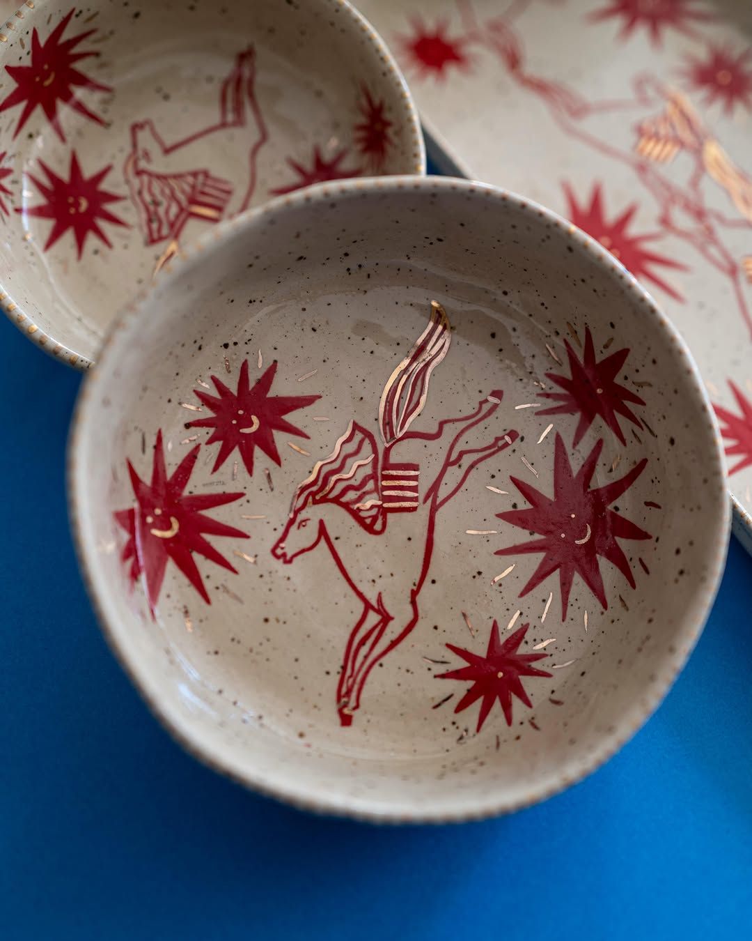 Folk Star Dishes — handmade ceramic, Ceramic Pot Station