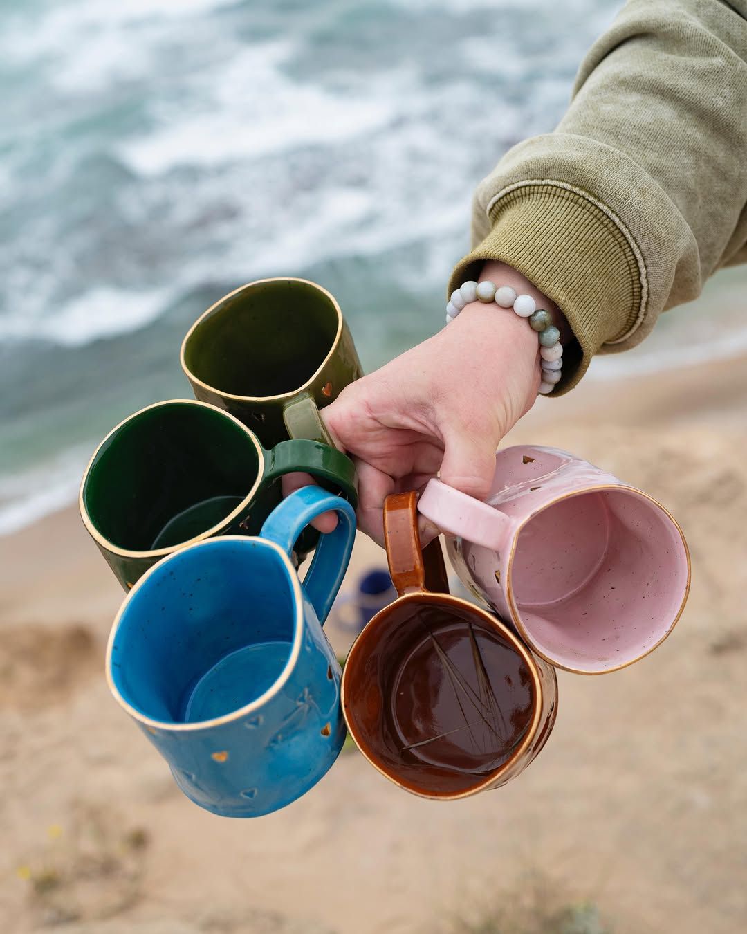 Morning Joy Mugs — handmade ceramic, Ceramic Pot Station