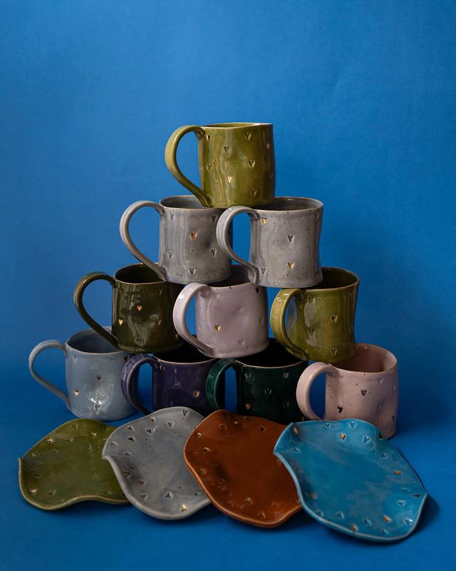 Everyday Stoneware Mugs — handmade ceramic by Anna Bestuzheva