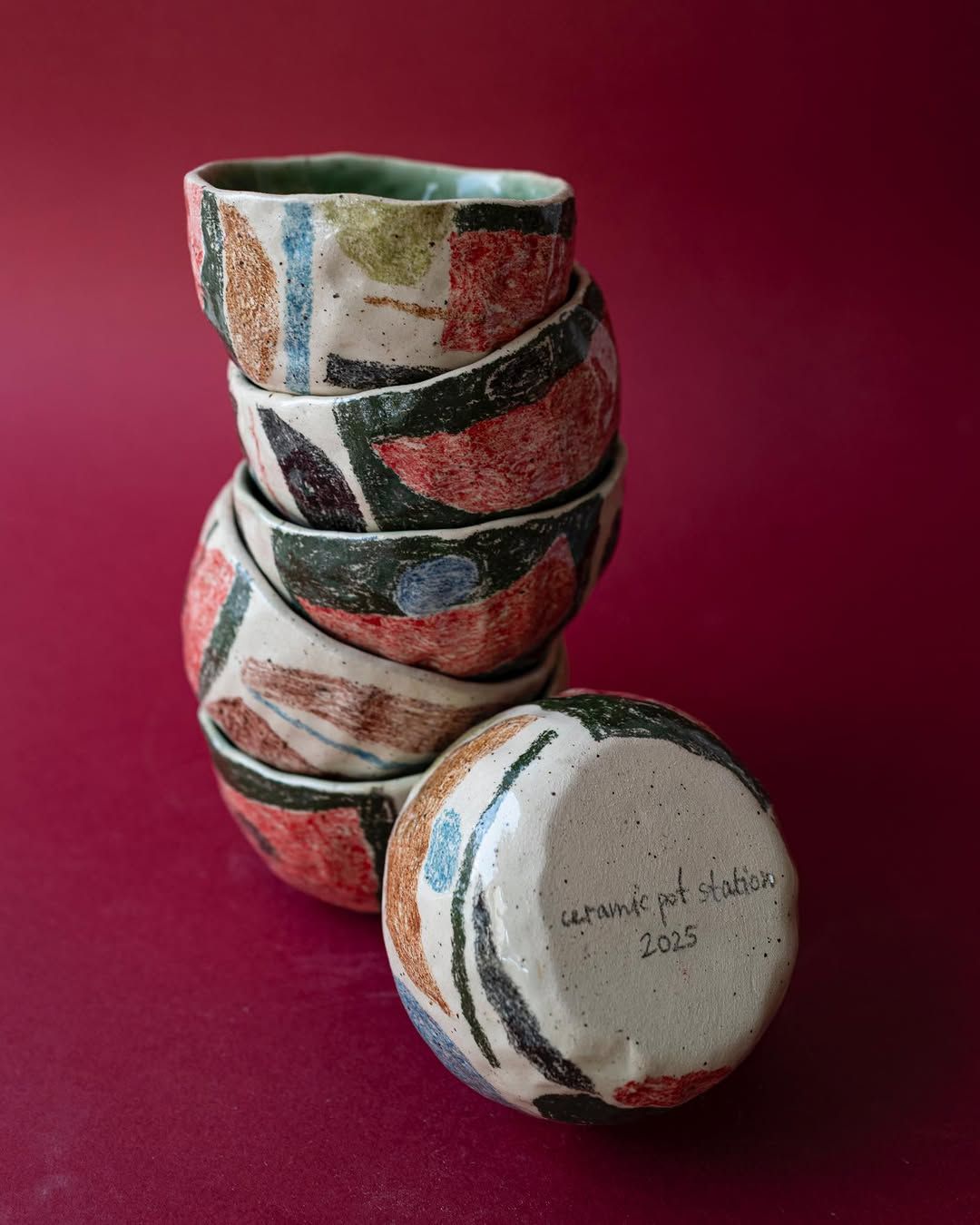 Glazed Plant Pots — handmade ceramic, Ceramic Pot Station